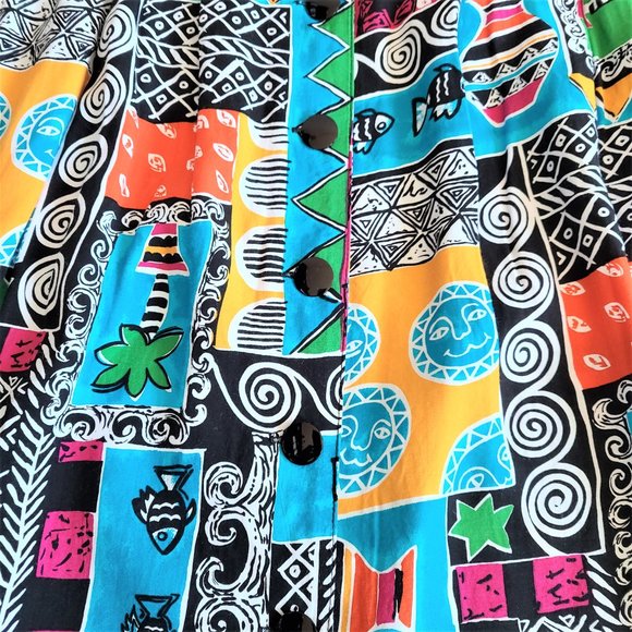 Eric Ryan Sport vintage button front high waisted skirt - Picture 6 of 14